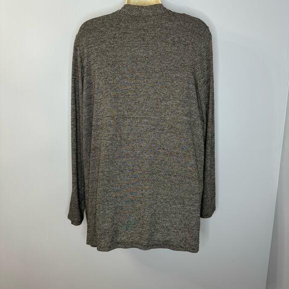 J.Jill Wearever Collection Open Front Cardigan Pockets With Long Sleeve Top Sz M - Picture 3 of 9